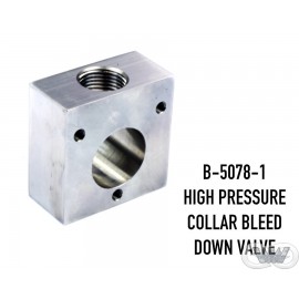 HIGH PRESSURE COLLAR BLEED DOWN VALVE FLOW STYLE