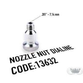 NOZZLE NUT DIALINE .281" - 7,14 mm